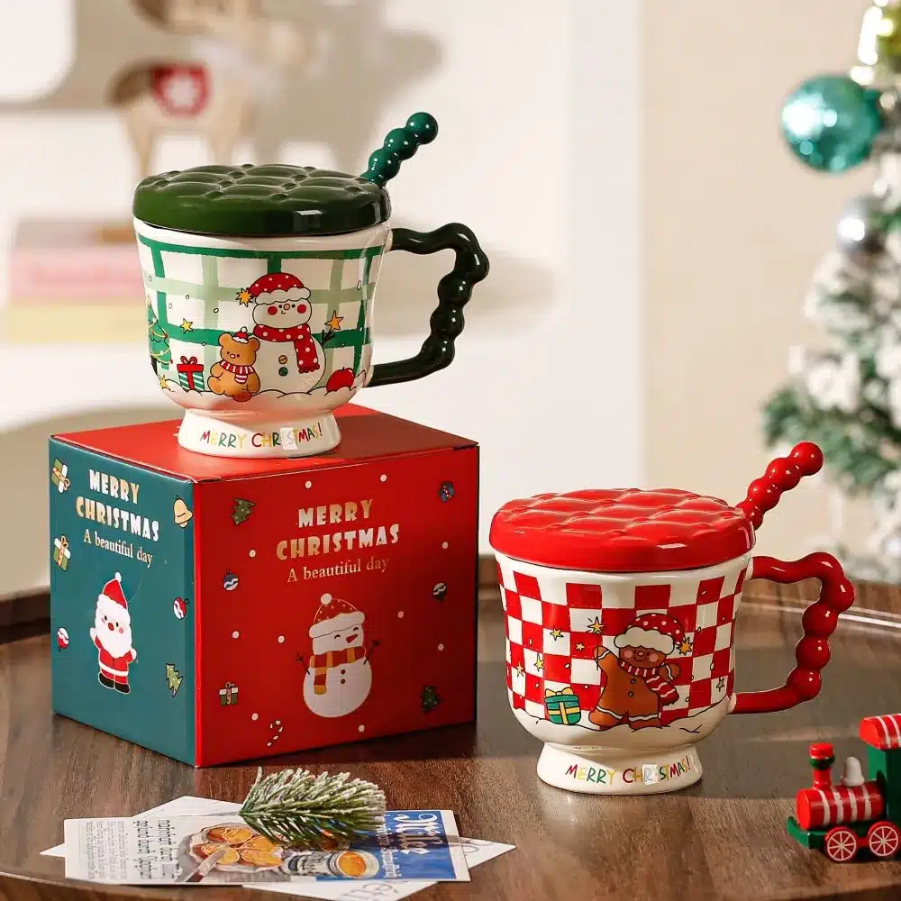 Tasses de noël mignonnes à pieds hauts – Image 2