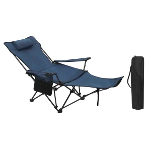 Chaise pliante confortable bleue WOLTU pour se détendre
