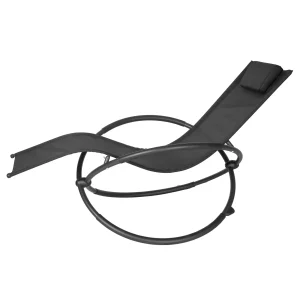 Chaise pliante confortable WOLTU noire