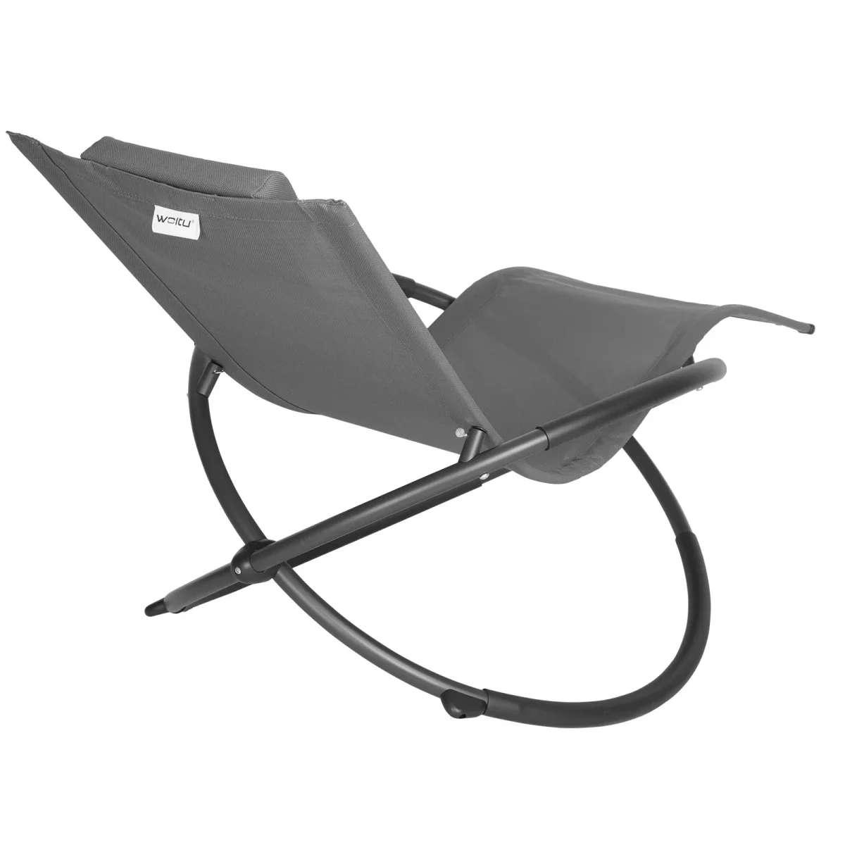 Chaise pliante confortable WOLTU grise – Image 4